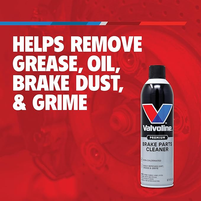 Valvoline Heavy Duty Brake Parts Cleaner, VOC Compliant, Formula Easily Cleans Brake Dust, Carbon, Gum, Varnish and Unpainted Metal Parts, 15oz