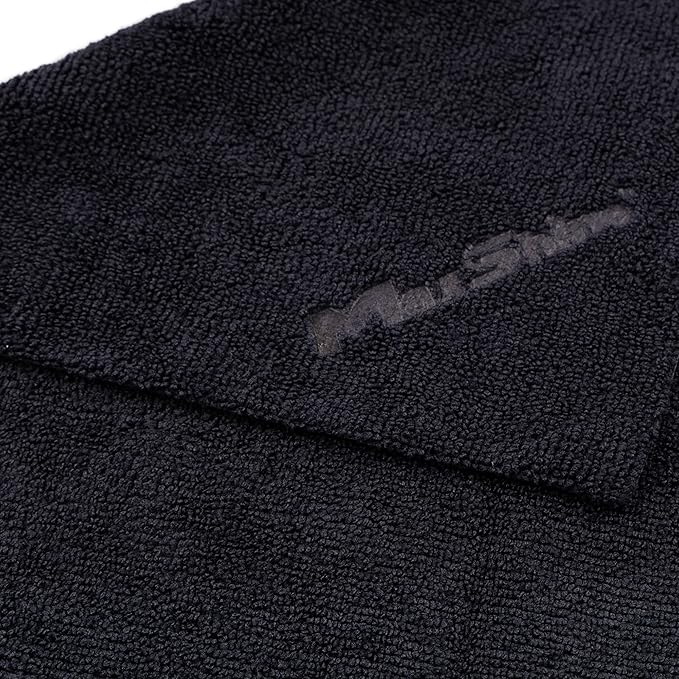 Maxshine 16" x 16" Universal 5-Pack Black Microfiber Car Detailing Towels – 330GSM Ultra-Soft & Absorbent – Ideal for Car Wash, Polishing & Interior/Exterior Detailing