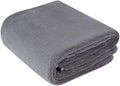 Amazon Basics Super Absorbent Microfiber Car Drying Towel, Streak-Free, Non-Abrasive, 36"L x 25"W, Gray