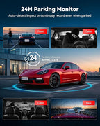 REDTIGER F17 Plus 4 Channel Dash Cam,STARVIS 2 IMX675, 360° Inside & Outside Recording, 2.7K Front + 1080P Cabin & Rear, 5.8GHz WiFi GPS, Voice Control, Touchscreen, Parking Mode, Free 128GB Card, HDR