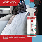 Gtechniq Leather Protector: L1 Leather Guard for Cars, Interior Protects Seats from Abrasion and Stains. UV Resistant, Lasts up to 12 Months - 500ml