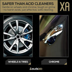 Suds Lab XA Zero-Acid Wheel Cleaner - Cleans Brake Dust and Grime for Car Rims and Tires - Safe on Chrome, Alloy and Aluminum Rims - 64 oz
