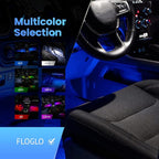 Alpena - FloGlo Interior Bluetooth LED Strip Lights for Cars, Flowing Ambient Lighting Car Interior Stips, Multi-Colored Car Interior Lights, Comes with Downloadable App for Custom Presets, 48 inches