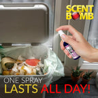 Scent Bomb Air Freshener Spray, Long-Lasting Odor Eliminator - Effective Deodorizer for Home & Car, Fresh Room Spray for Kitchen, Bathroom & Smell Neutralizer - 1 oz Pack of 4, Jasmine Scent