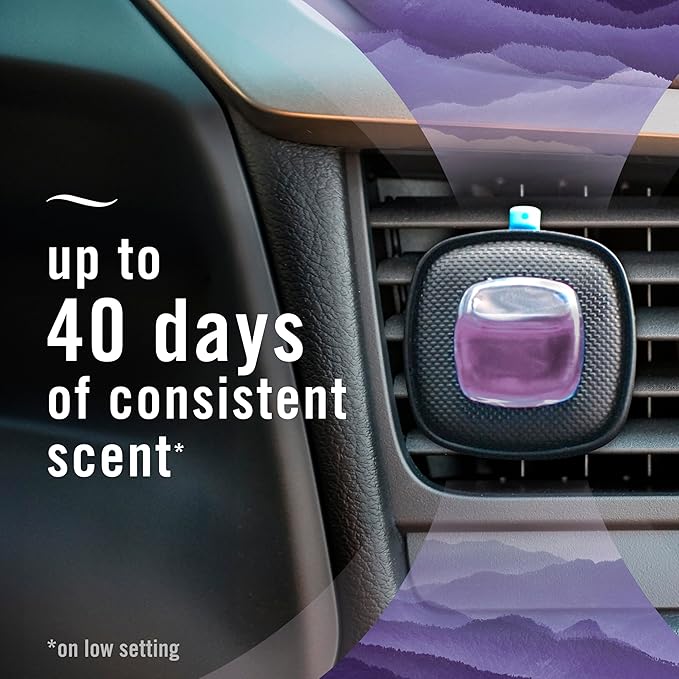 Febreze Car Mountain Scent Air Freshener Vent Clip,.07 oz,(Pack of 4)