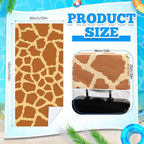 Hahafelt 2 Pack Car Seat Towel Covers with Storage Bag, 63 x 32 Inch Universal Non Slip Waterproof Sweat Protector for Car Truck, Gym Swimming Running, Machine Washable (Giraffe Pattern)