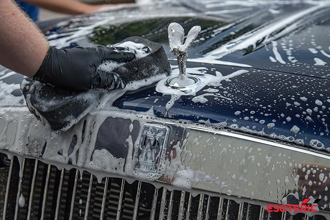Esoteric Elite Car Wash Sponge, Ultra Soft Japanese Foam, Scratch Free Soft Foam Car Detailing, Softer Than Microfiber Car Wash Mitt, Prevents Swirls in Clear Coat Paint, Use with Any Soap