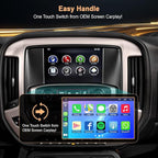 Wireless Carplay Android Auto Adapter Decoder Box for Cadillac, Buick, Chevrolet, GMC 2014-2020, Carplay Retrofit Kit, Support Mirrorlink, Reverse Camera