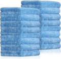 Tallew 16 Pcs 15 Pcs Car Microfiber Towels Buffing Drying Wash Cleaning Cloths Plush Large Towels Thick Care Polishing Detailing Waxing Scratch Proof Towel, 15.75 x 15.75 Inch (Light Blue)