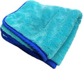 The Diva Rinseless V2 Car Drying Towel-16x20 inches, 1200 GSM Microfiber Twist Loop, Premium Korean Quality, Suede Edge Towel for Auto Detailing, Paint Safe, Cyan - 3 Pack