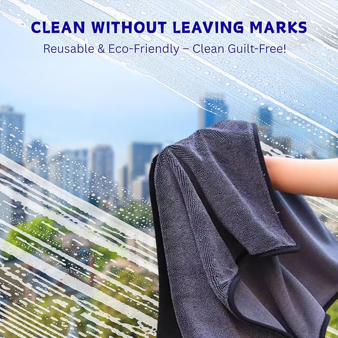 Flash Detail Towel, Black Extra Large 28"X36"Professional Microfiber Car Drying Towel,No Scratch Ultra Absorbent Drying Cloth,for Automotive Detailing Cleaning Accessories Interior and Exterior Wash
