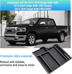 Center Console Organizer Compatible with 2013-2024 Dodge RAM 1500/1500 Classic, 2013-2026 RAM 2500/3500 Accessories, Armrest Storage Box Tray (Only fit for Jump Seat with Three Cup Holders)