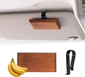 Yuoyar Wood Car Scents Air Freshener Visor Clips Diffuser Odors Eliminator (Banana-scented)