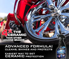 Ceramic Auto Car Wax Spray - 24 Fl Oz - Milwaukee Muscle - 4X The Ceramic Coating - Detail Spray Wax - Advanced Hydrophobic Spray for Shine and Protection