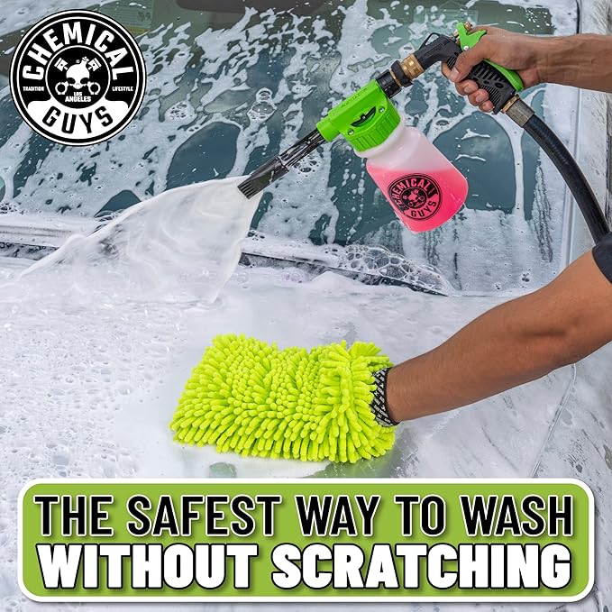 Chemical Guys TORQ Foam Blaster Wash & Wax Kit with Maxi Suds II Car Wash Soap and Blazin' Banana Sprayable Car Wax (3 Items, 32 Fl oz)