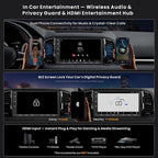 ATOTOZONE X10 9" Double DIN Car Stereo, 8G+128G Android Head Unit, AI Agent, Re-Mote Wake, Golden Hour Alert, AI Vision, 7.1.2-Ch Audio, Hi-Volt RCA, HDMI in, ADS Protocol,4G LTE, Wireless CP & AA