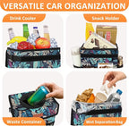 Vankor Car Trash Can for Car Cute, Bag Bin Hanging Waterproof Automotive Garbage Cans Leak Proof Vehicle Trash Can Colorful Leaves