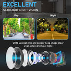 GLK Backup Camera - AHD 1080P Wide Angle Reverse Camera, Night Vision IP69K Waterproof Rear View Camera for 12-24V Car Vehicle SUV RV, Adjust Angle Left and Right, Up and Down, 4pin Connector