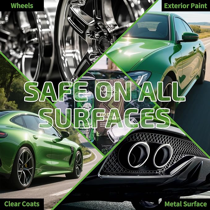 Iron Remover Car Detailing – Iron Decon Spray, Pulls Out Brake Dust, Rust & Fallout -Effective on Wheels & Paint,pH Neutral Formula - 16 fl. oz.