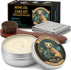 Mink Oil for Leather Boots, Leather Cleaner and Conditioner 3.53oz, All-Natural and Waterproof
