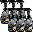 Turtle Wax Hybrid Solutions Ceramic Acrylic Black Car Wax Spray, Restores Apperance of Black Car Paint, Ceramic Coating Protection, Extreme Water Beading, High Gloss Shine, 16 oz (Pack of 6)