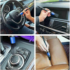 Car Detailing Brush Set - Premium Car Wash Brushes for Wheels, Interior & Exterior Cleaning, Includes Plastic & Wood Brushes for Dashboard Care