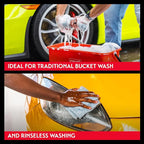 Griot's Garage Microfiber Plush Edgeless Wash Cloths for Car Cleaning, Scratch-Free, Machine-Washable, 12" x 12", Set of 2, 10295