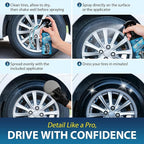 Tire Shine Spray – High Gloss Wet Look with UV Protection, Deep Black Finish for Tires & Trim, Long Lasting Car Tire Dressing for Cars Trucks SUVs Motorcycles RVs, 7oz