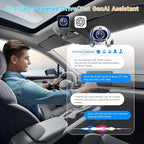 Magic AI CarPlay Box - Wireless CarPlay Adapter with Dual-WiFi Stability, Built-in Android Multimedia System, Enjoy Video & Music Apps, Navigation, AI Voice, Plug & Play for Factory Wired CarPlay