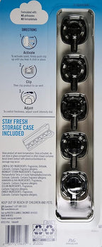 Febreze Mixed Scents Air Freshener, 5 Car Vent Clips, 5 Count (Pack of 1)