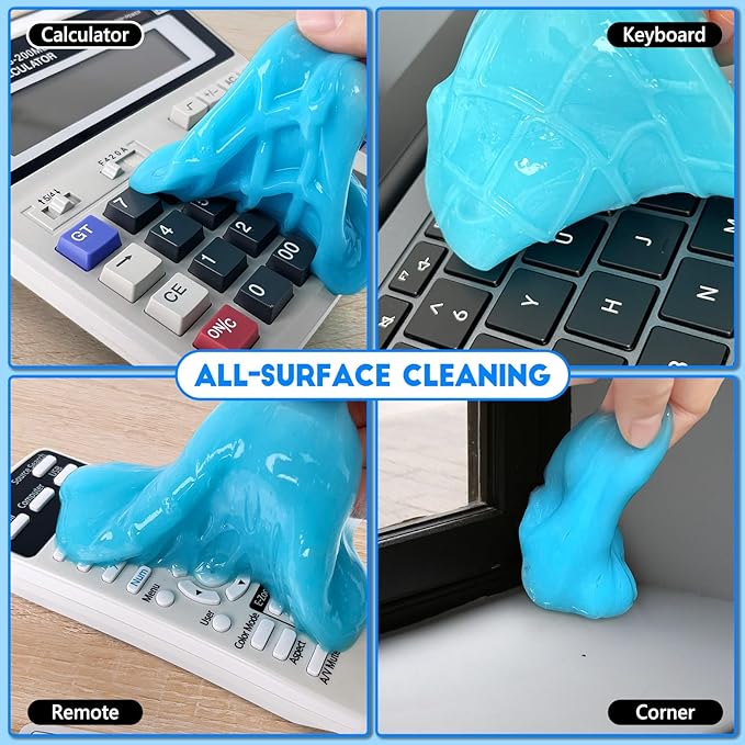 YOPINSAND Car Cleaning Gel, 2 Pack Car Cleaning Putty, Universal Auto Deatiling Tools, Reusable Interior Cleaner for Car Keyboard Air Vent, Car Slime Cleaner Dust Cleaning Gel