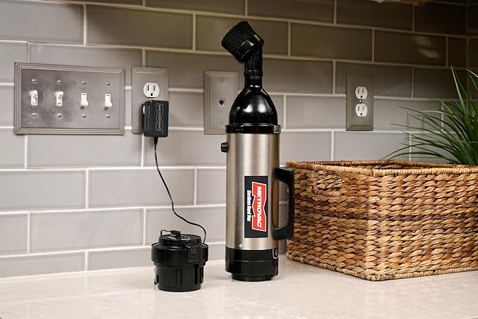 METROVAC CHV-S4 Cordless Handheld Car Vacuum Cleaner | High Power Heavy Duty Stainless Steel Detailing Kit
