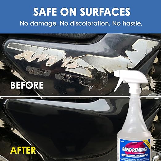 Rapid Remover Adhesive Remover 32 oz | Removes Most Adhesives in 30–60 Seconds | Safe Water-Soluble Formula | Cold Weather Ready | for Vinyl Wraps, Graphics, Decals, and Stripes