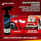 DURA-COATING TECHNOLOGY, CRYO Hybrid Ceramic Spray Sealant - Ceramic Spray Sealant & Detailer for Smooth & Streak-Less Finish - 16 oz Bottle of Hybrid Polymer Ceramic Spray Sealant & Plush Towel
