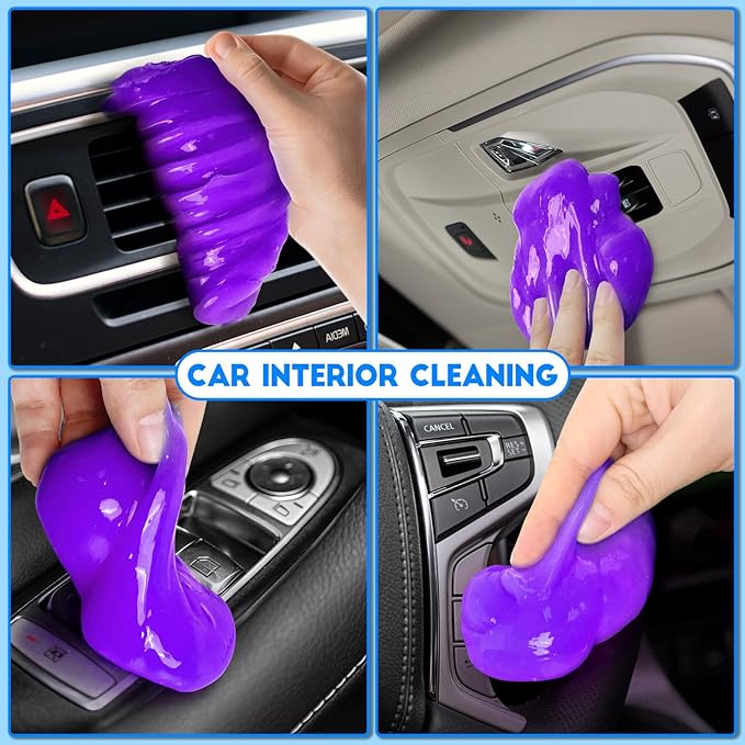 YOPINSAND Car Cleaning Gel, 2 Pack Car Cleaning Putty, Universal Auto Deatiling Tools, Reusable Interior Cleaner for Car Keyboard Air Vent, Car Slime Cleaner Dust Cleaning Gel
