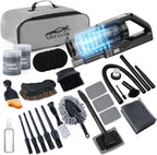 NIKCOSMK Car Cleaning Kit, Car Detailing Kit with Car Vacuum 8000PA High Suction, Car Interior Cleaning Supplies with Detailing Brushes, Windshield Cleaner Tool, Car Accessories for Men & Women