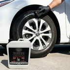 TIRE Dressing Concentrated White Diamond Restorer and Protectant 84 fl oz - Vinyl - Plastic - Tire - Rubber - UV Protection - Super Shine - Good Hydrophobic Action
