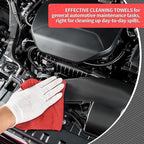 Microfiber Cleaning Cloth, 200 Pack Red Cleaning Rags Microfiber Towel Bulk Absorbent Lint-Free Wash Cloths, All-Purpose Towels for Cars, Shop, Automotive, Garage, Home & Kitchen