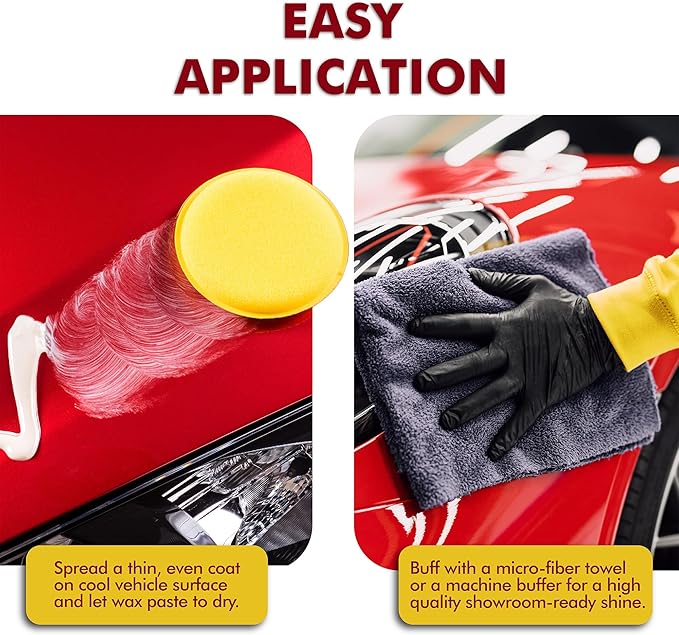 Garry's Royal Satin - One Step Automotive Cleaner Wax - Oxidation Remover and Restoration Wax For Cars, Trucks, & Busses - Carnauba/Hydro-Polymers - Shine Restorer - Original Cream Paste, 32 Oz