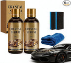 100ml PTZ Cristal Serum Graphene Ceramic Coating for Cars – 9H Nano Quick Coat Spray, High Gloss Shine, Water Beading Protection, Easy DIY Coating for Paint Glass Wheels (2PCS)