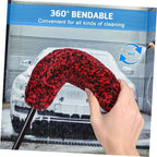 Unomor 9pcs Wheel Tire Cleaning Brush Soft Detail Brushes for Car Wash Bendable Rim Cleaner Tools Design Multipurpose Vehicle Wash Supplies