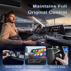 Mini Wireless Adapter for Carplay & Android Auto, 2026 Upgraded, Converts Wired to Wireless CarPlay Dongle, Plug & Play, Fast Stable Connection, Compact Design for iPhone & Android with USB/USB-C