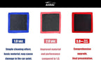 Clay Towel 3.0 for Cars, Clay Bar Towel Scratch-Free Autocare Detailing Polishing, Removing Tar Paint Tree-sap Guano Contaminants, Fine Grade, 12" x 12", Red, Mesh Hollow, Thick Ver.