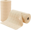 80 Pack Microfiber Cleaning Cloth Roll,Lint Free Rags Paper Towels & Tear Away Reusable Towels,Washable Shop Rags,Wash Cloths Dish Rags(12" x 12") for Car Kitchen Window Garage-Apricot Yellow