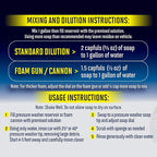 Mission Automotive Car Wash Soap Concentrate - 8 Fl Oz 12-Gallon Yield - Biodegradable Formula & Pressure Washer Solution - Pressure Washer Detergent - Soft Wash & Boat Soap