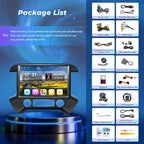 13.1 Inch 8 Core Car Radio for Chevy Silverado GMC Sierra 2014-2018 5Ghz WiFi IPS Touch Screen Silverado Stereo Wireless CarPlay Android Auto BT GPS FM/RDS Backup Camera MIC 4+64G,Black