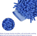 M METERXITY Microfiber Wash Mitt - Chenille Reusable Gloves for Cleaning, Scratch-Free, Apply to Kitchen House Cleaning