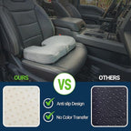Season Guard Gel Seat Cushion – Office Chair Cushion – Non-Slip Gel Memory Foam Coccyx Cushion for Tailbone Pain - Desk Chair Car Seat Cushion Driving - Sciatica Back Pain Relief, Velvet, Grey