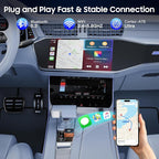 2026 2-in-1 Wired to Wireless CarPlay Android Auto Adapter, USB/Type-C Plug & Play Car Dongle, Fast Auto Connect & Stable Signal for Apple iPhone & Android