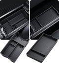 Center Console Organizer Storage Box & Armrest Bottom Mat for Toyota RAV4 2026, Interior Accessories Armrest Insert Tray Storage Box for 2026 RAV 4, Black